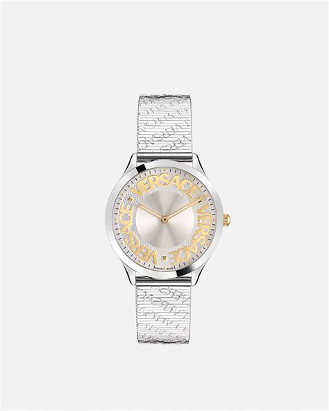 versace halo|Logo Halo Watch Silver .